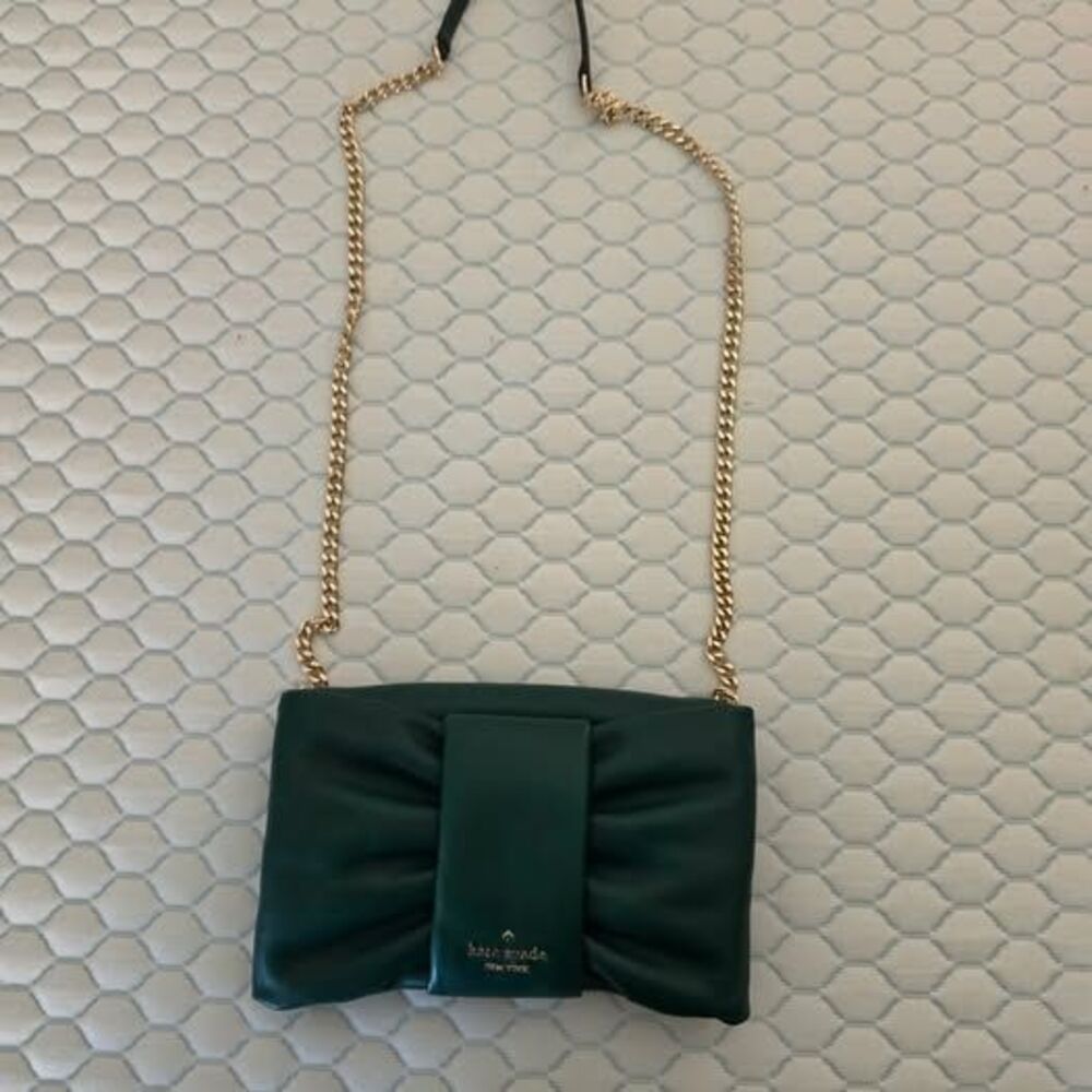 Kate Spade Sawyer Street Declan Green Bow Crossbody